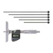 Mitutoyo Depth Micrometer Series 329 Interchangeable Rod Type 0 - 6"/150mm x 4" Base