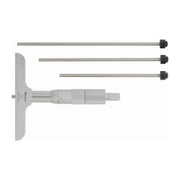Mitutoyo Depth Micrometer Interchangeable Rod Type Metric Series 129 0 - 75mm x 63mm Base