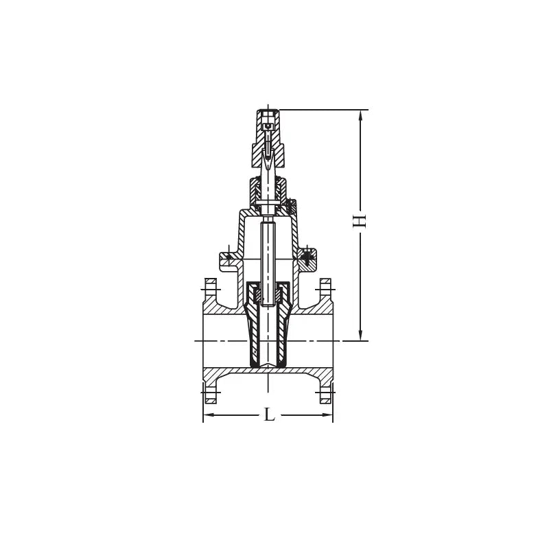 AAP Resilient Seat Gate Valve, Anticlockwise, Table E I AIMS Industrial