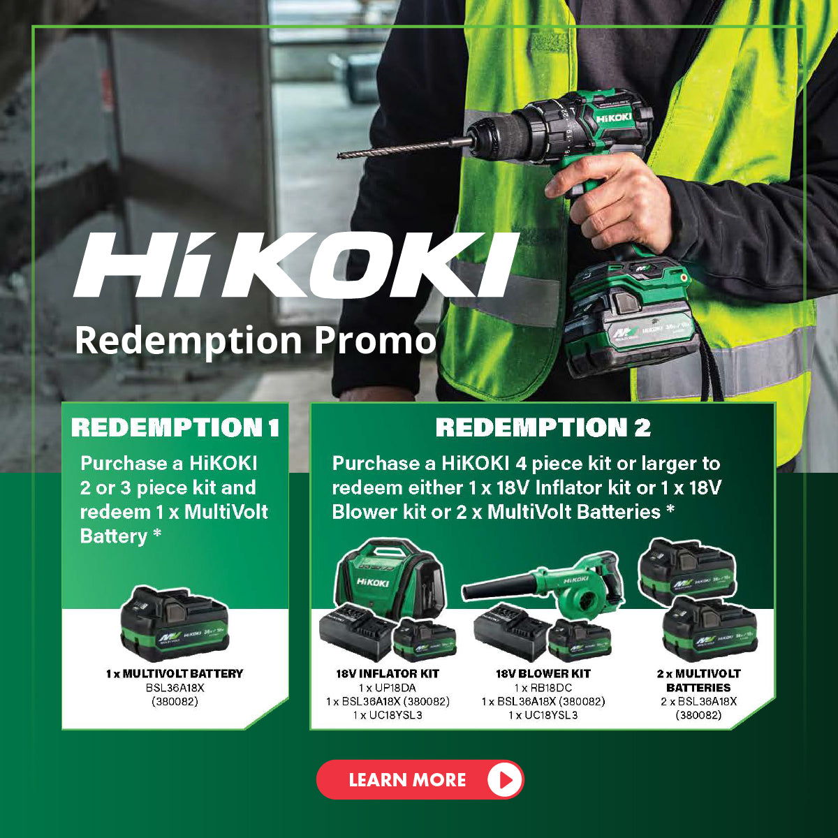 Hikoki Redemption Promo