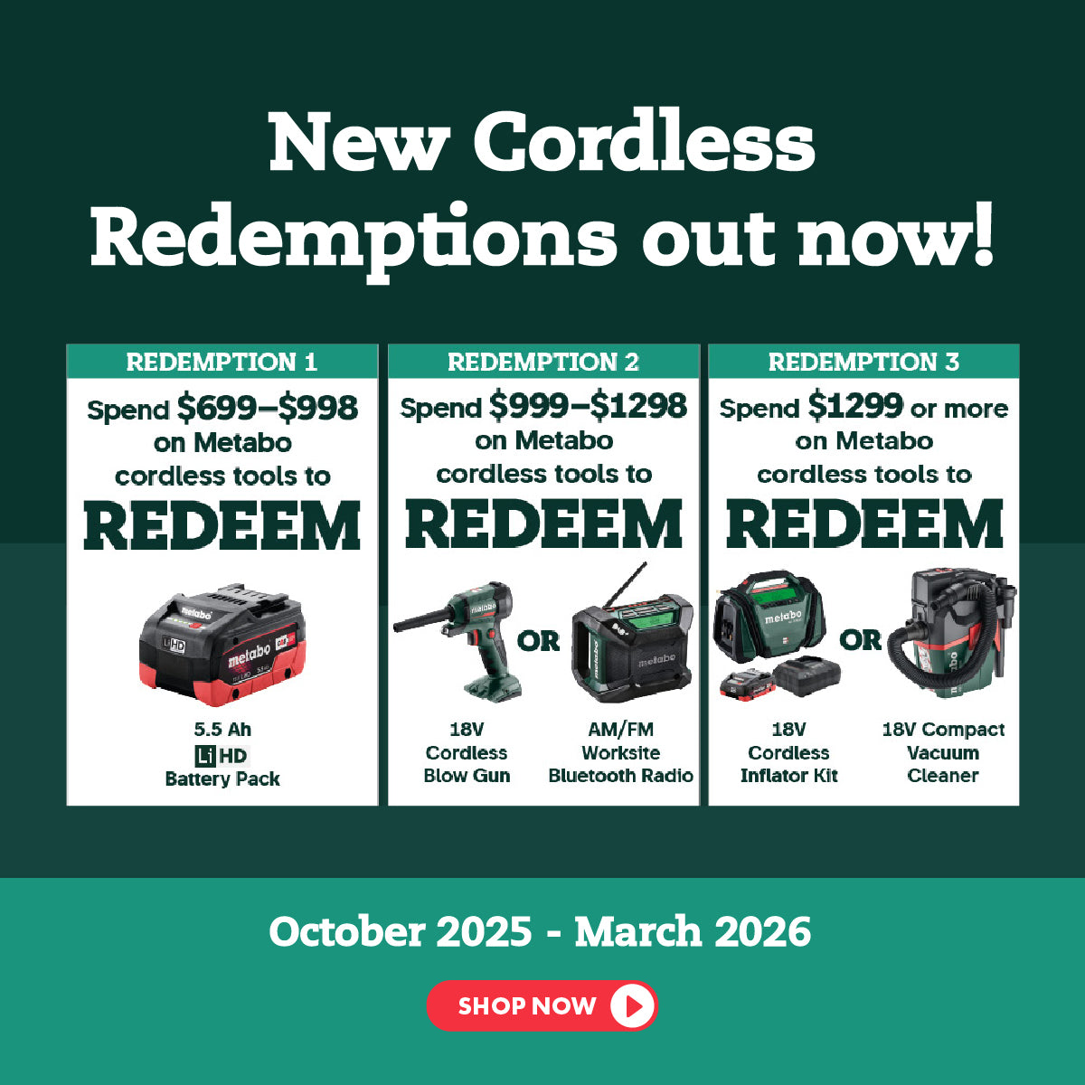Metabo SUMMERTIME DEALS 2025 