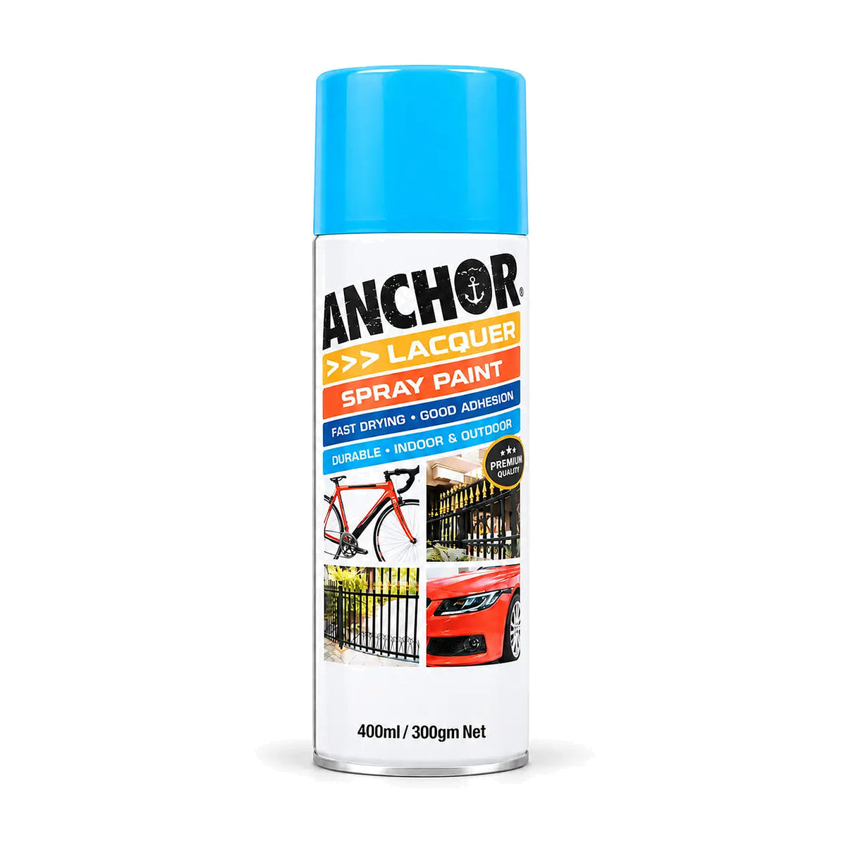 Anchor Aerosol Paint Fluorescent Blue 300g