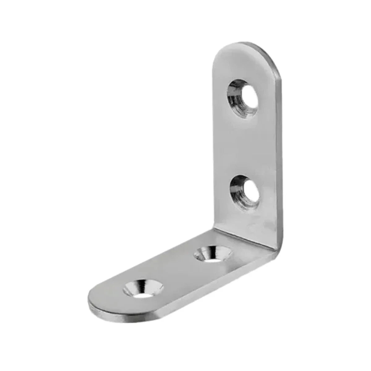 Angled Bracket 4 Holes A4 (316) 46 x 46mm - Pack of 20 - A0211728 - AIMS Industrial Supplies