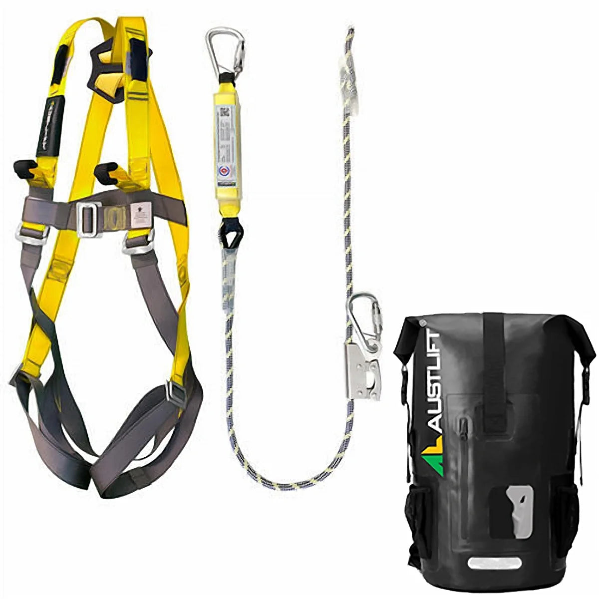Austlift stainless steel harness and lanyard combo kit