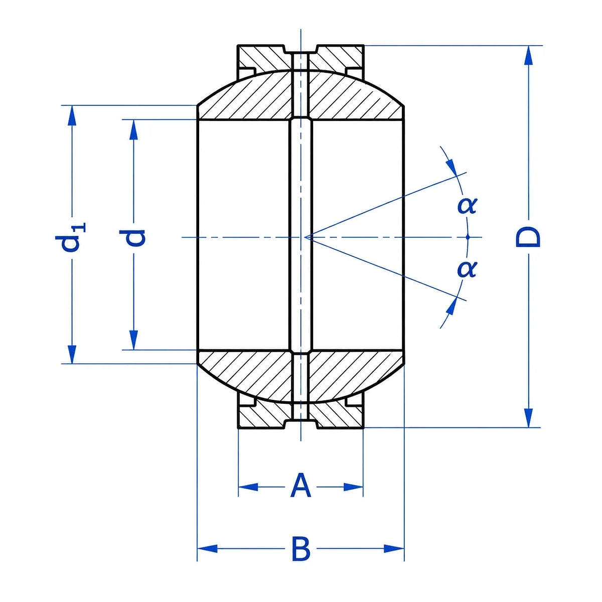BECO Heavy Series Spherical Plain Bearing, Sealed - AIMS Industrial Supplies_2