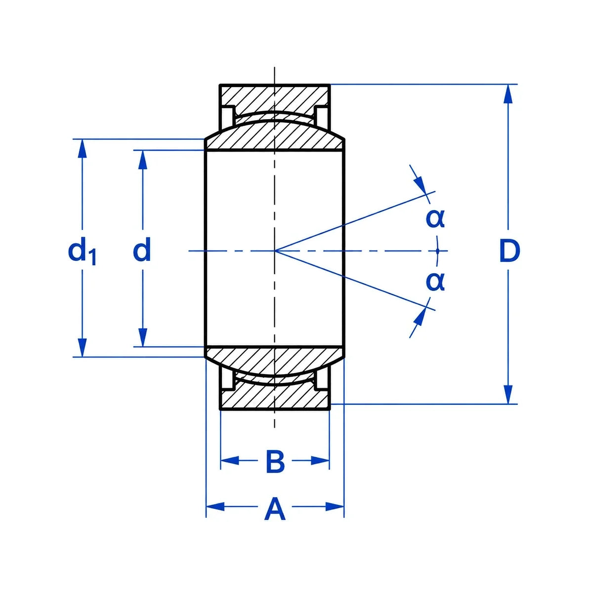 BECO PTFE Lined Spherical Plain Bearing, Sealed - AIMS Industrial Supplies_2