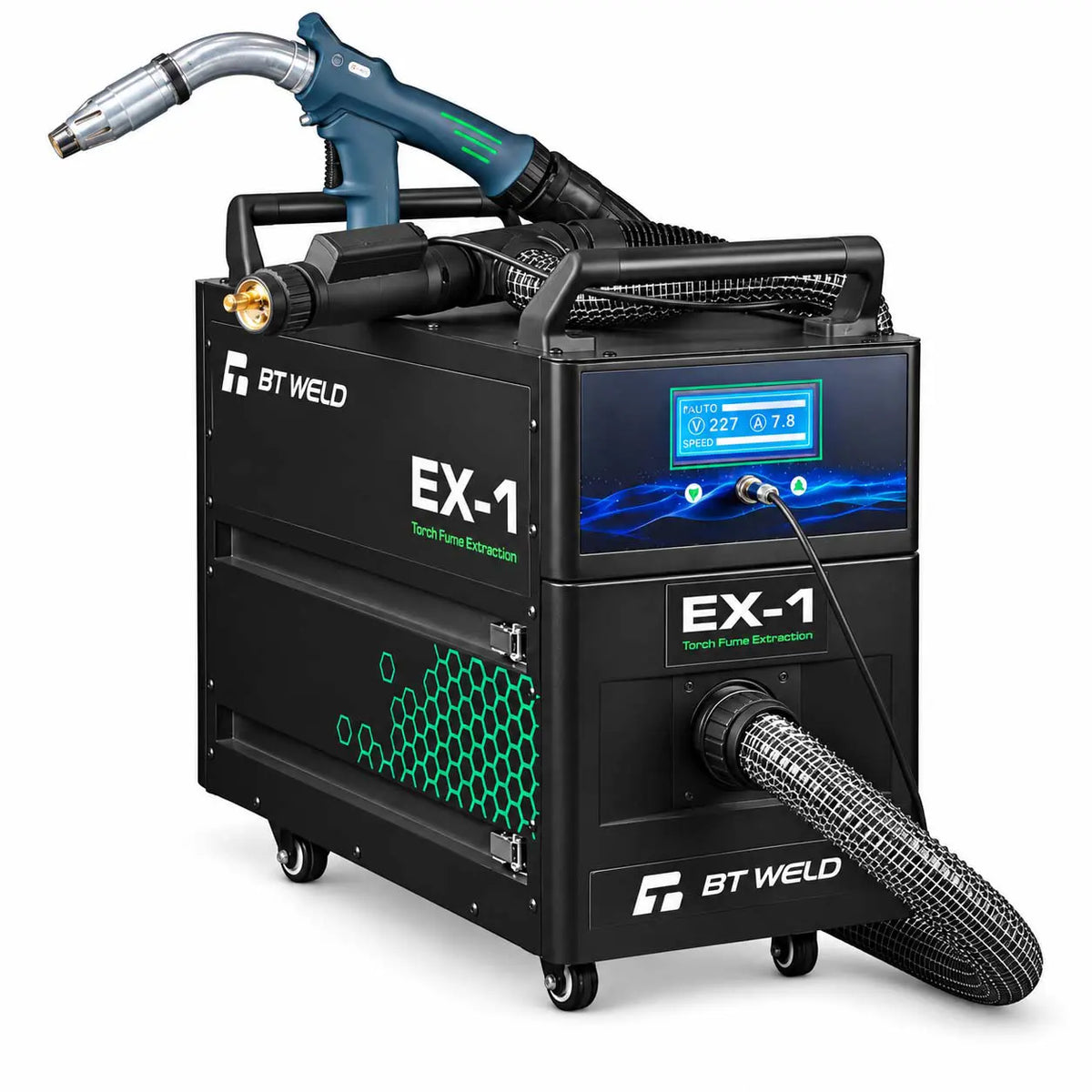 BT Weld EXT-1 torch fume extraction unit 240V with fume extraction MIG torch