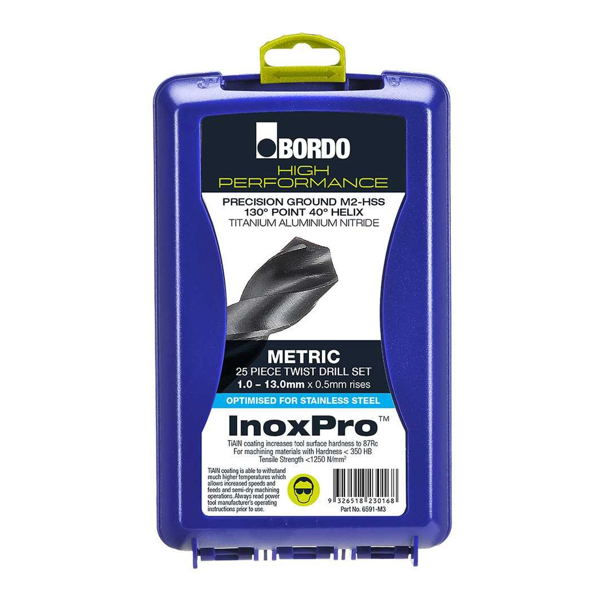 Bordo InoxPro Twist Drill Set 1 - 13 x 0.5mm, 25 pcs - 6591-M3