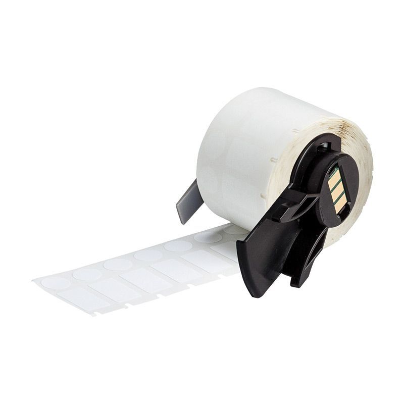 Brady B33-163-492 Polyester Chemical Resistant Laboratory Label 25.40 x 9.53mm, 9.53mm Diameter White