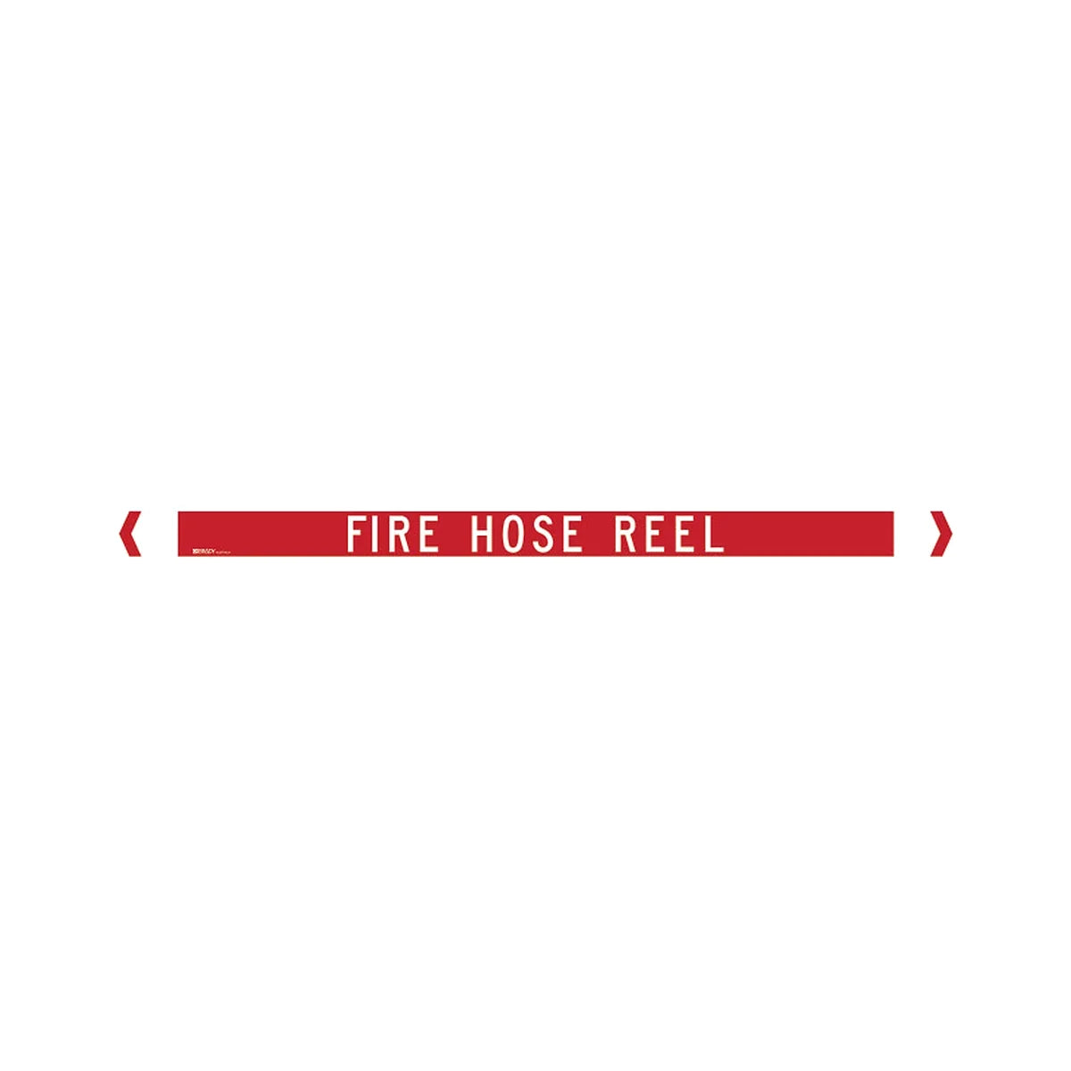 Brady Pipe Marker Fire Protection (White On Red) - Fire Hose Reel - AIMS Industrial Supplies