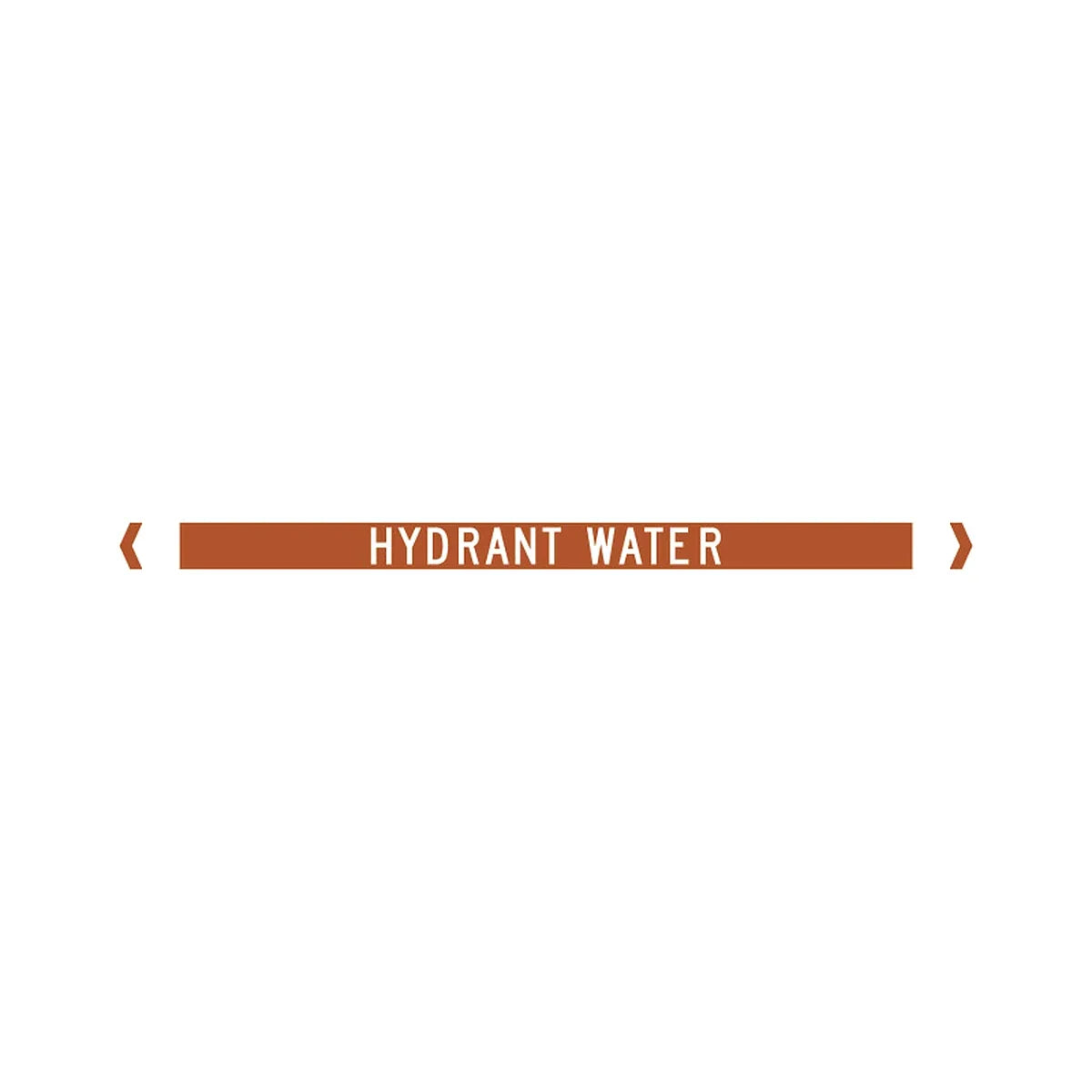 Brady Pipe Marker Fire Protection (White On Red) - Hydrant Water - AIMS Industrial Supplies