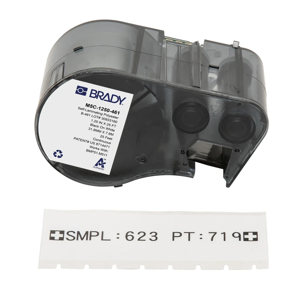 Brady Self-Laminating Cryogenic Polyester Label 31.75mm x 7.6 m - A0204637