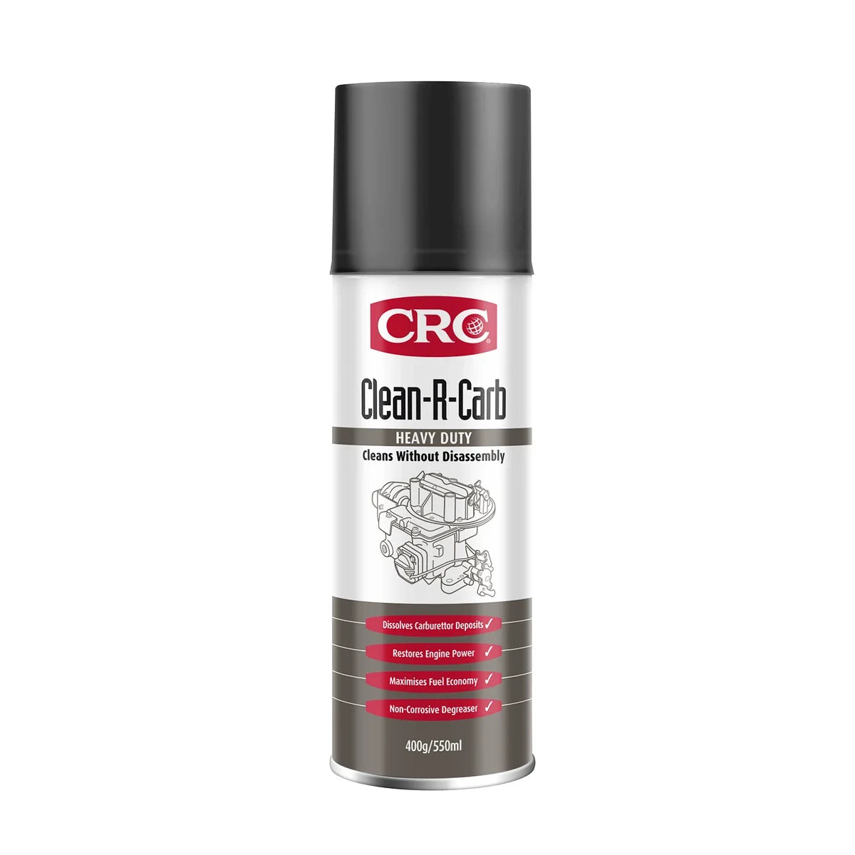 CRC Clean-R-Carb Heavy Duty Carburettor & Choke Cleaner 400g - 5081 - A0071929 - AIMS Industrial Supplies
