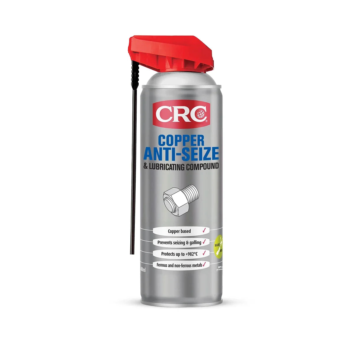 CRC Copper Anti-Seize and Lubricating Compound, Aerosol 400ml - A0115637 - AIMS Industrial Supplies