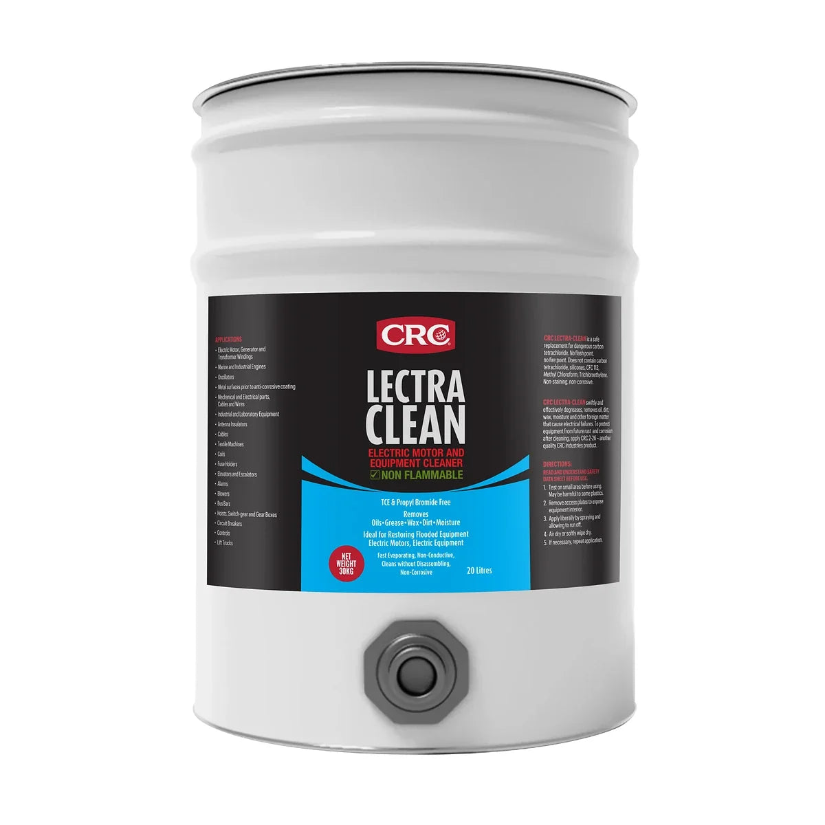CRC Lectra Clean Heavy Duty Electrical Parts Degreaser 20L - A0071967 - AIMS Industrial Supplies
