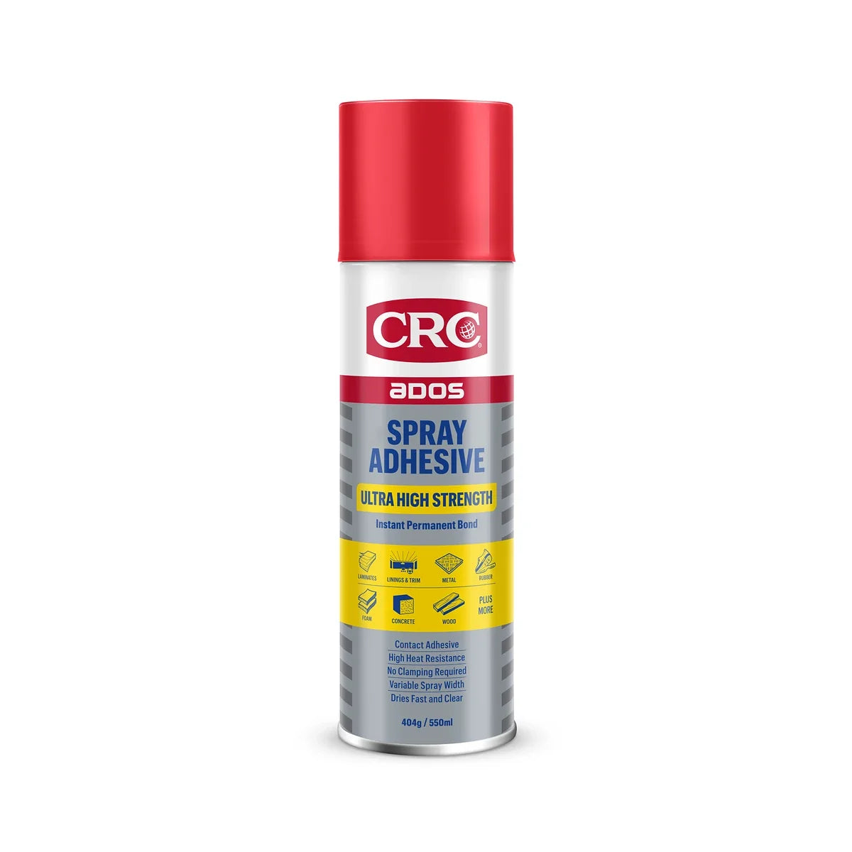 CRC Ultra High Strength Spray Aerosol Adhesive 8180 - 550ml - A0144348 - AIMS Industrial Supplies