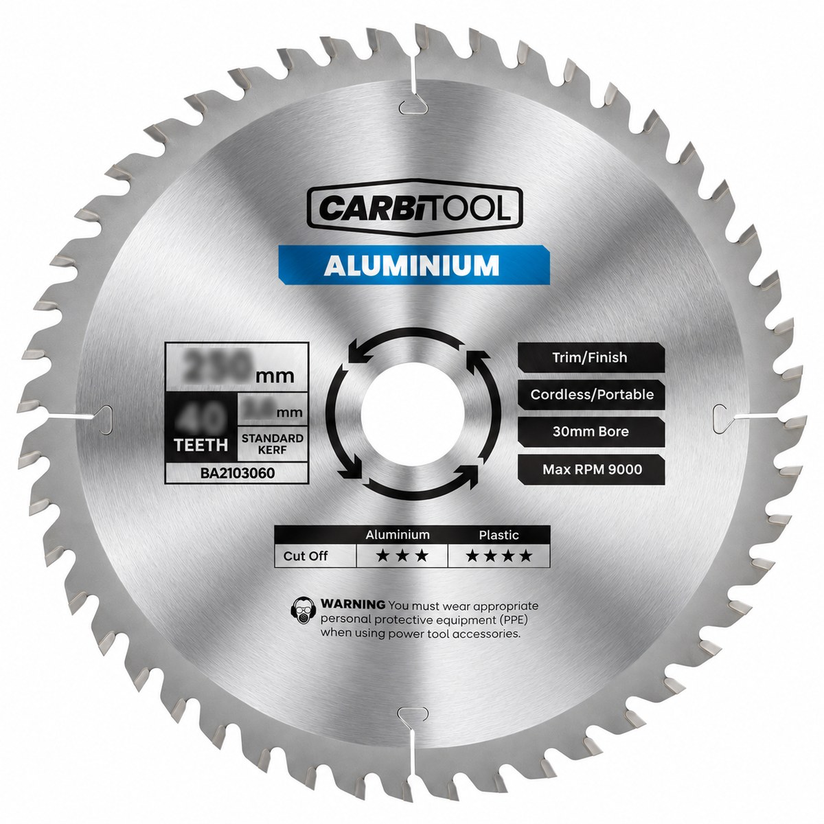 Carbitool Circular Saw Blade Aluminium Cutting