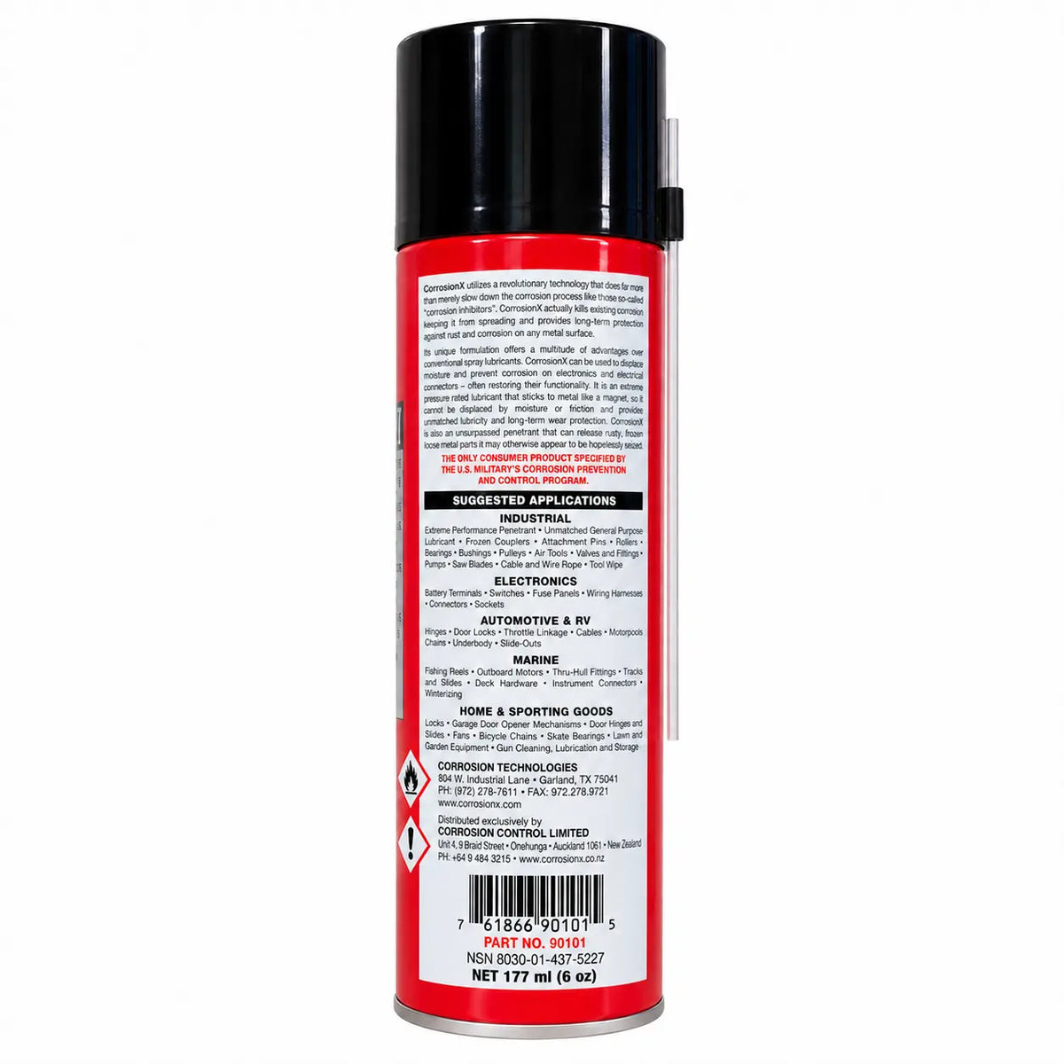 CorrosionX 90101 Corrosion Inhibitor Moisture Displacer Lubricant Aerosol 177ml.alt2 - AIMS Industrial