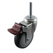 Easyroll Urethane Swivel Brake Bolt Hole Castors G6