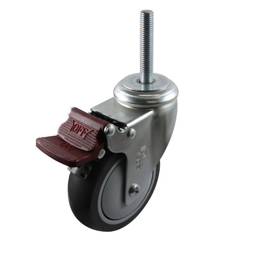 Easyroll Urethane Swivel Brake Bolt Hole Castors G6