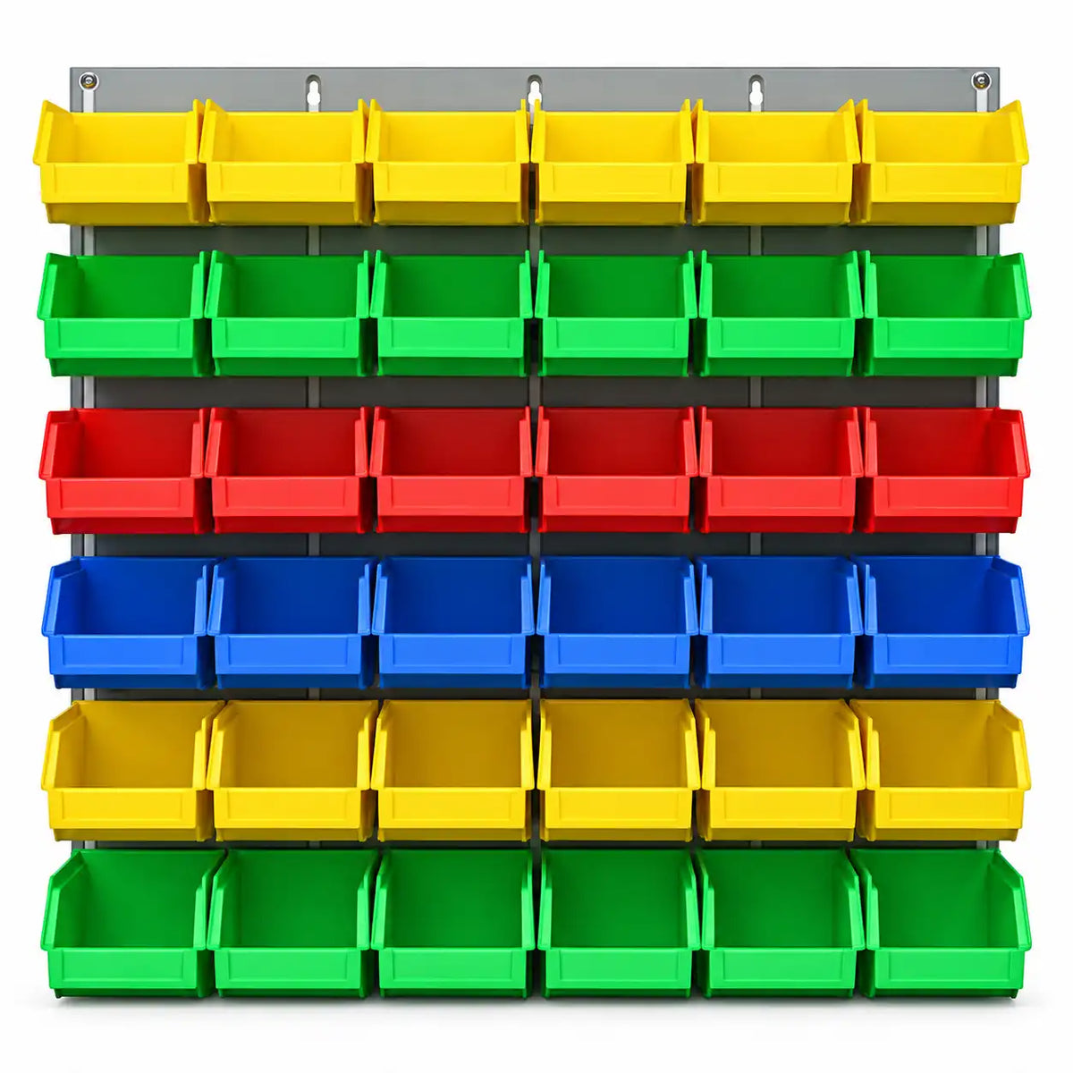 Ezylok LP4 Louvred Panel 36 Pieces Size 4 Plastic Bin - Mixed_Colour