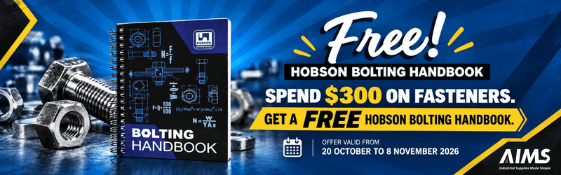 FREE handbook on $300 fastener orders