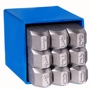 Gravurem Number Dot Metal Hand Stamp Set Low Stress - 9-Pieces