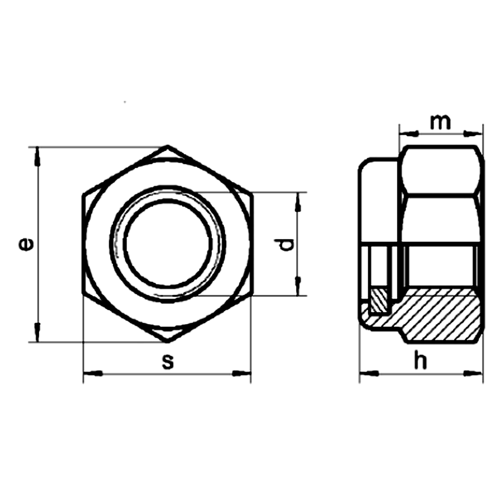 Hex Inox Lock Nut A4 (316)