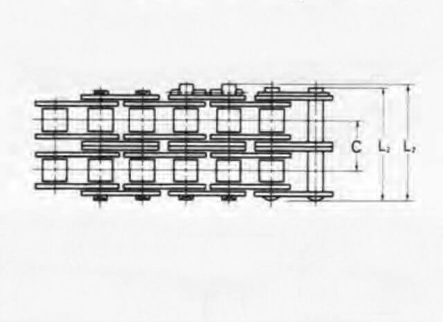 KCM ASA Roller Chain Duplex - Steel - Box of 10 Foot
