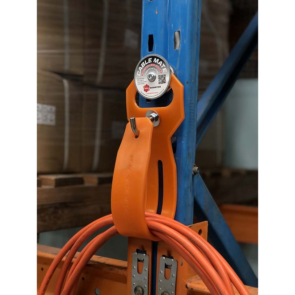 MSA Cable Mate Magnetic Lead Holder Orange Strap - MSACM10
