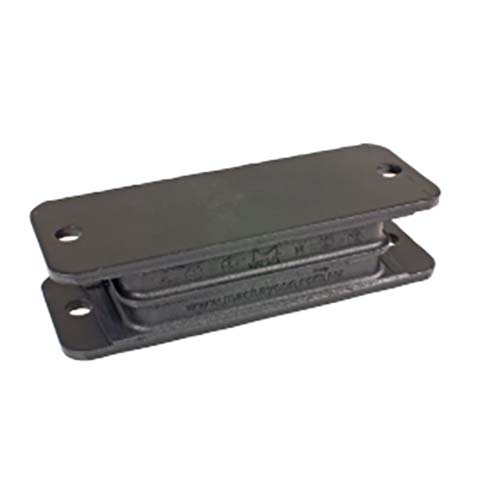 mackay m206135 rectangular plate isolator 170 x 65 x 40mm - 970kg load