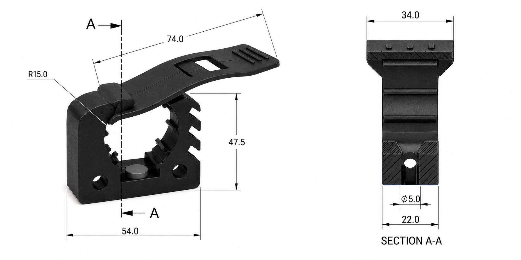 Mackay Quick & Easy Rubber Clamp (Packet of 4)