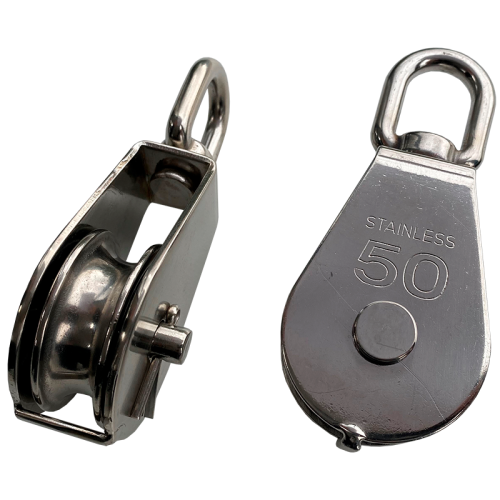 Mame Block A2 (304) Stainless Sheave Double 32mm - MBLA232SD