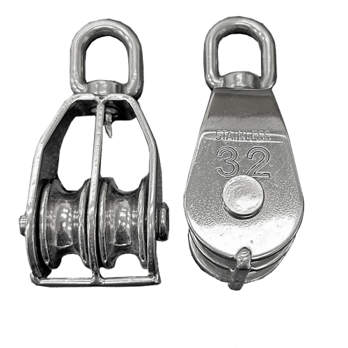 Mame Block A2 (304) Nylon Sheave Double 32mm - MBLA232ND