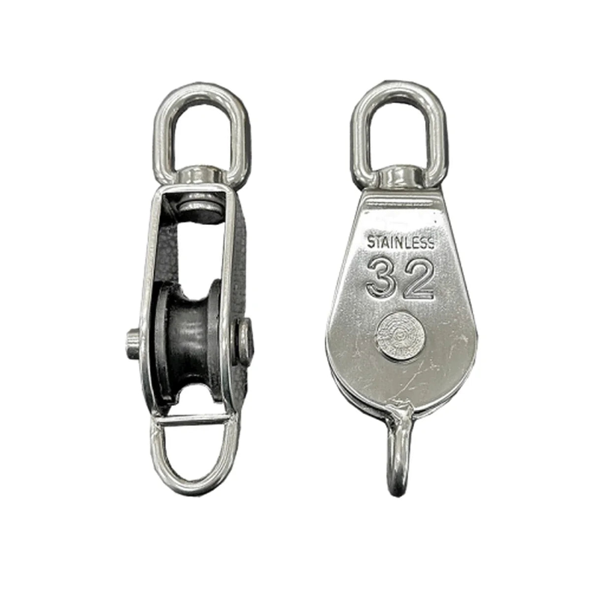 Mame Block with Eye End A2 (304) Nylon Sheave Single 50mm - A0212822 - AIMS Industrial Supplies