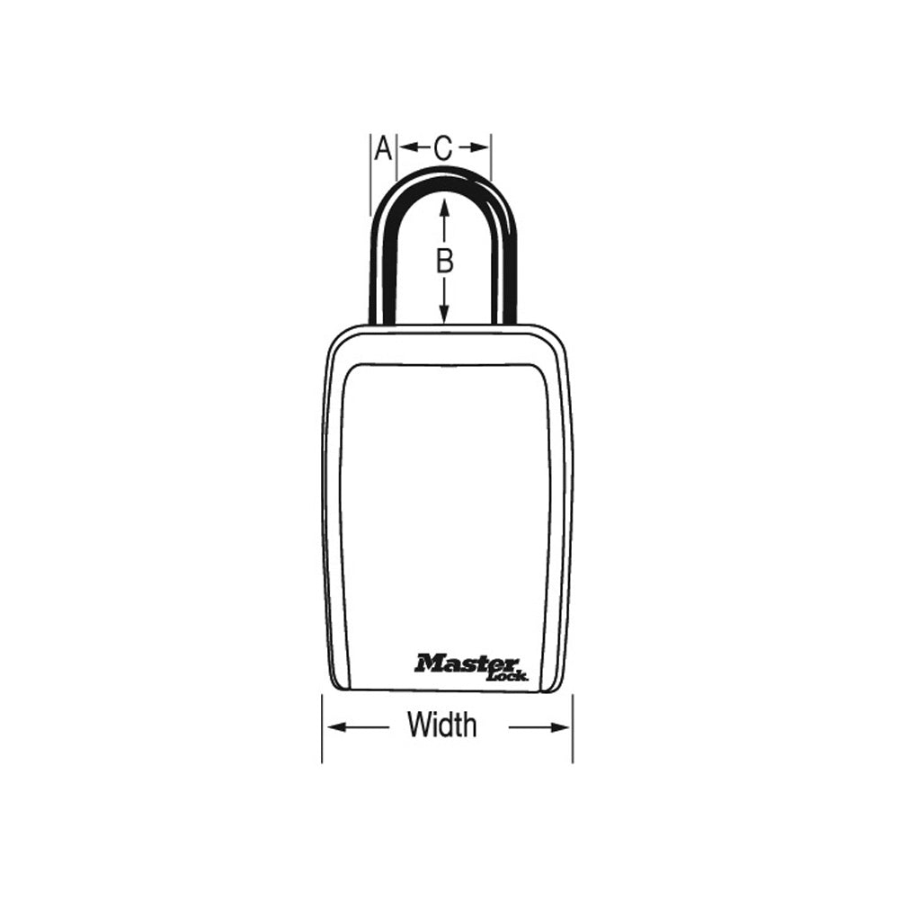 Master Lock Key Storage - Select Access Push Button