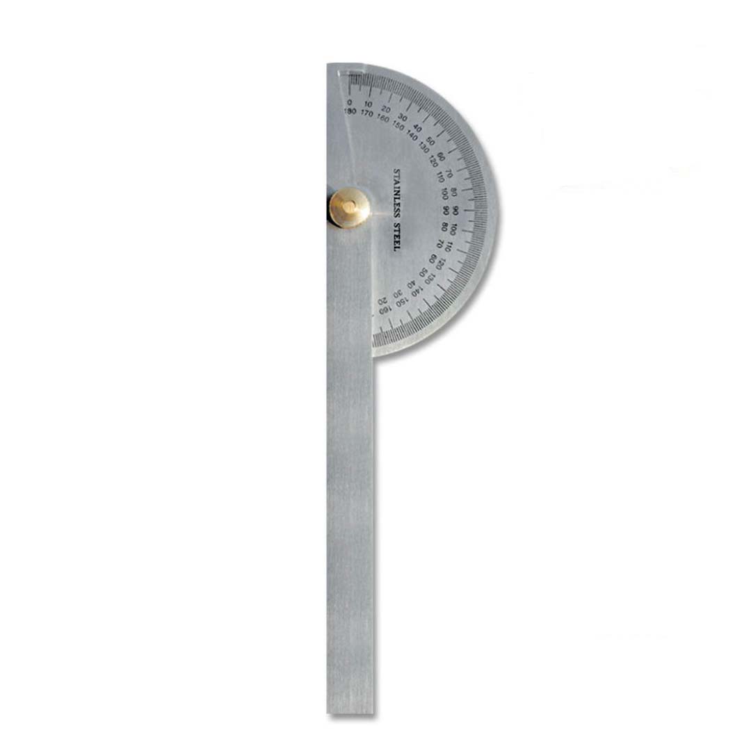 Maxigear 150mm Round Head Degree Protractor - AIMS Industrial Supplies