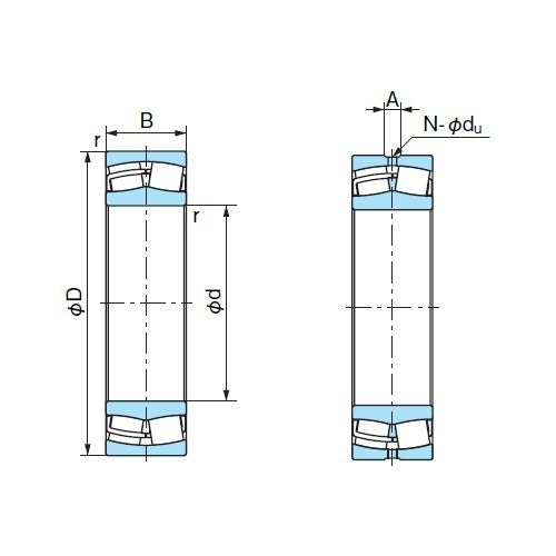 Spherical Roller Bearings EXQW33 Tapered Bore (C3)