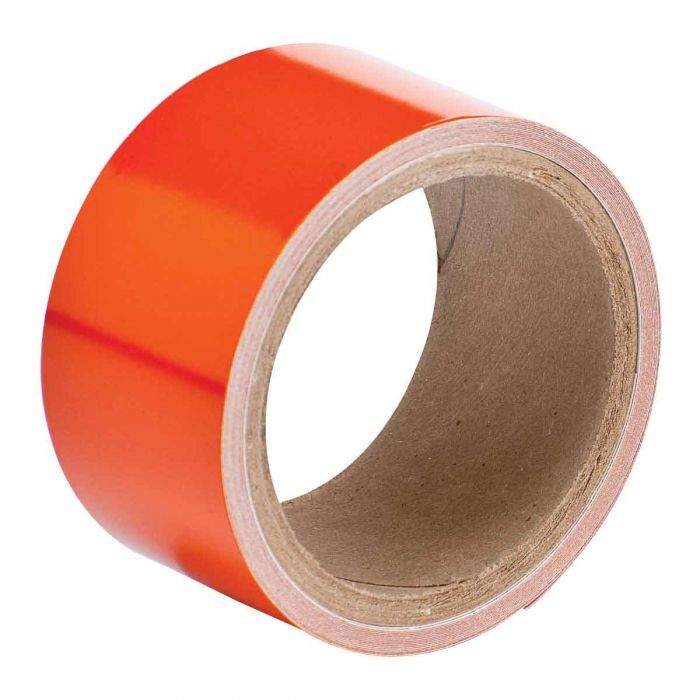 Brady Reflective Warning Tape, Class 2 Reflective Tape - Orange Reflective Indoor Warning Tape