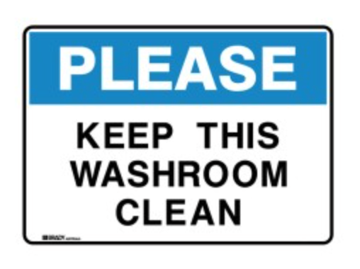 Brady Housekeeping Sign