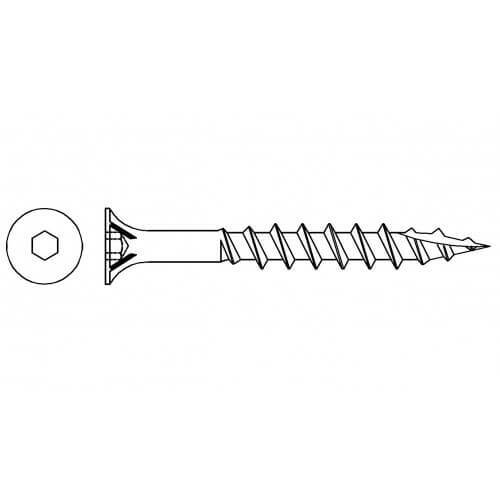 Imperial Bugle Head T17 Batten Screw - 316 Stainless Steel