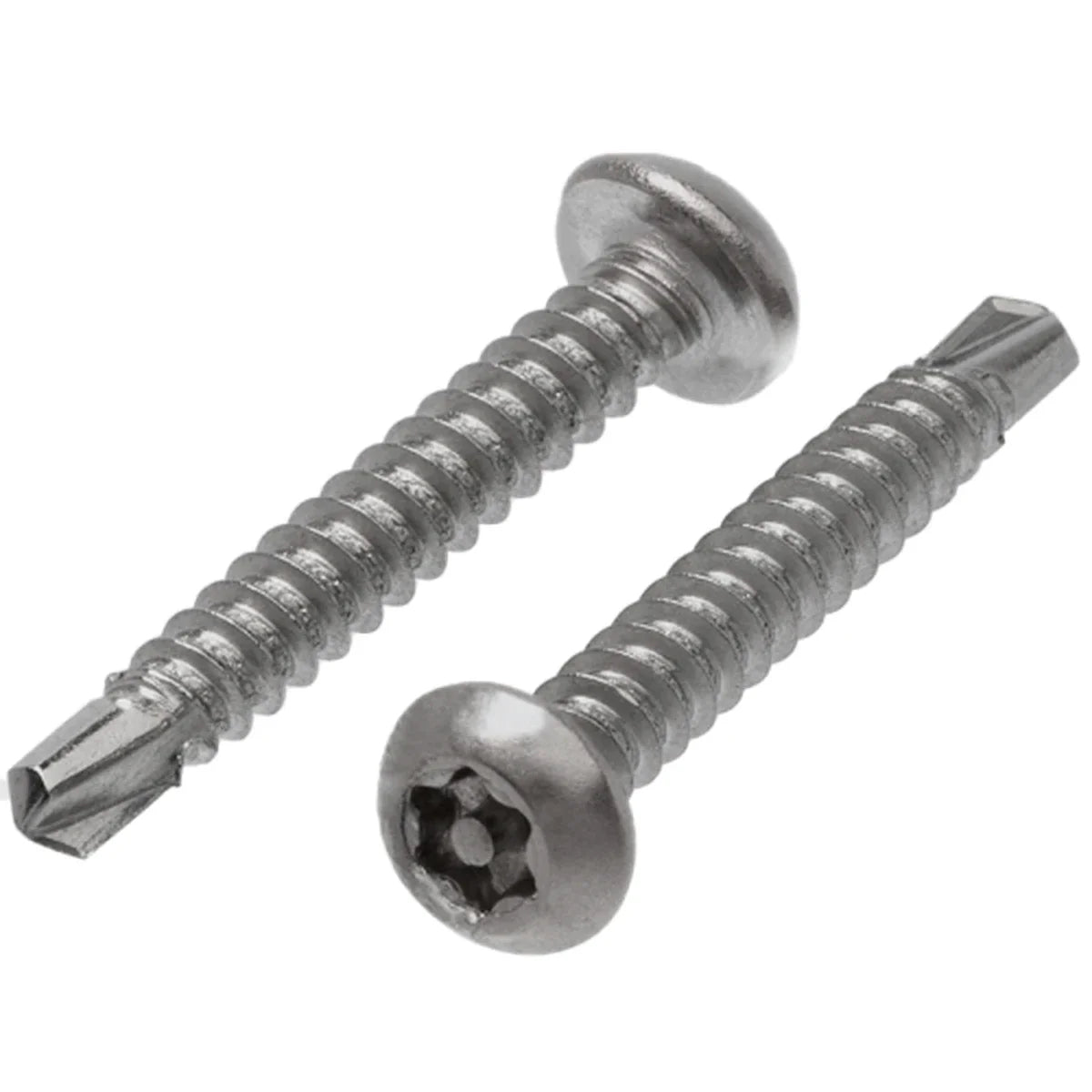 Security Button Post Torx Self Drilling Screw A2 (304) M4.2x38 (8G) - Pack of 100 - A0211744 - AIMS Industrial Supplies