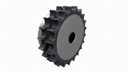British (BS) Pilot Bore Sprocket - Duplex Strand - Steel