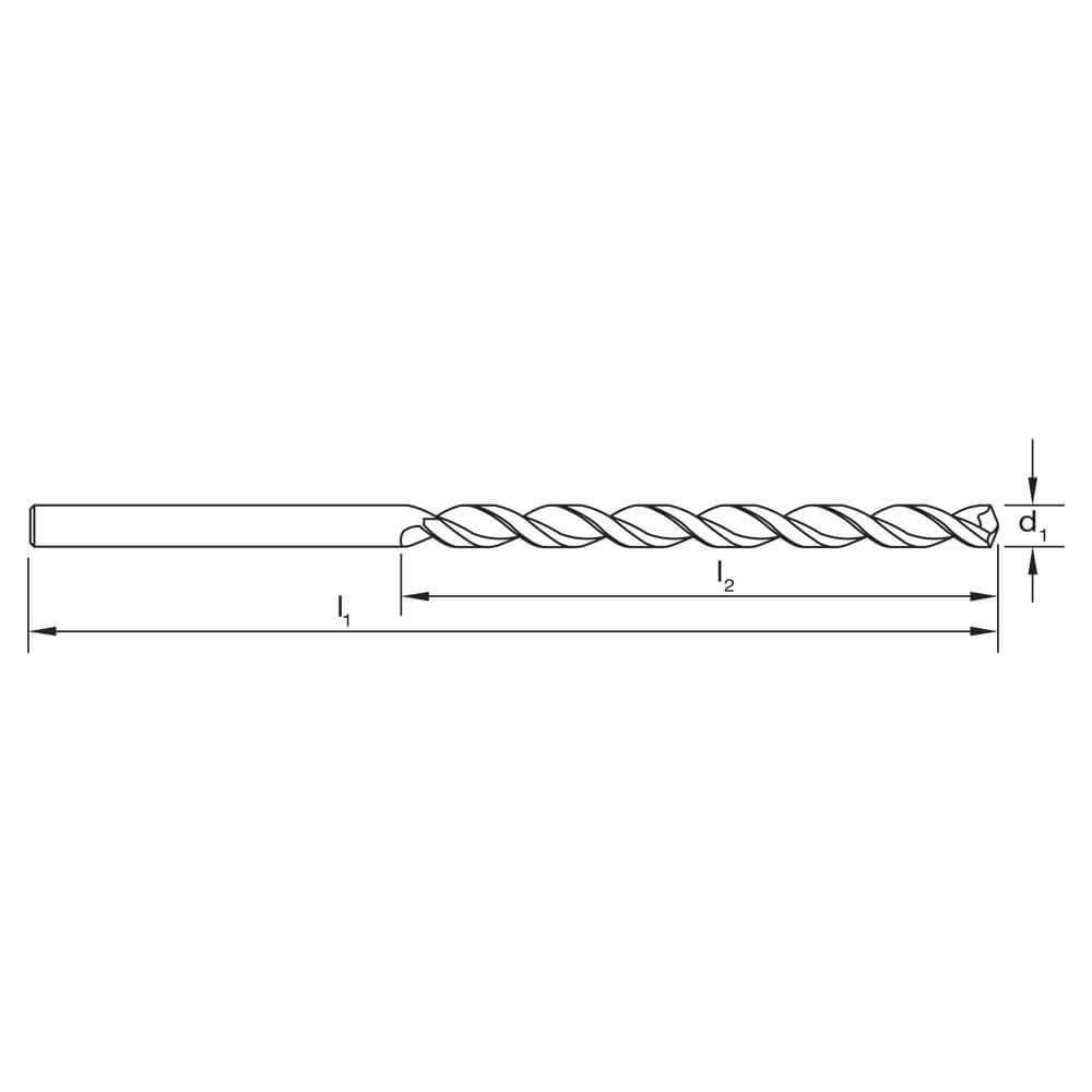 Sutton D171 Long Series Drill Bit - DIN340 - Cobalt Steel - TiAlN