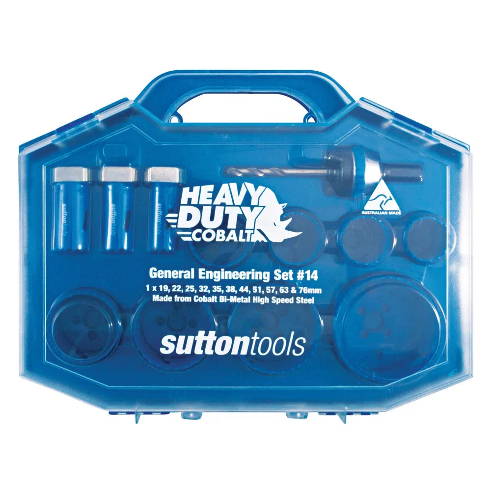 Sutton Cobalt Bi-Metal Holesaw Set #14 19 - 76mm - H105S14, 11 Pieces - 1