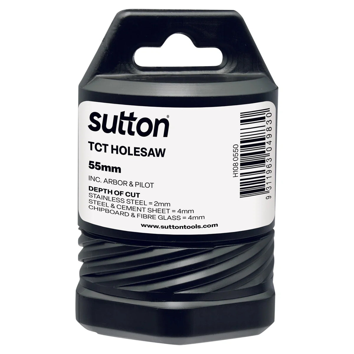 Sutton TCT Holesaw With Arbor 55mm - H1080550