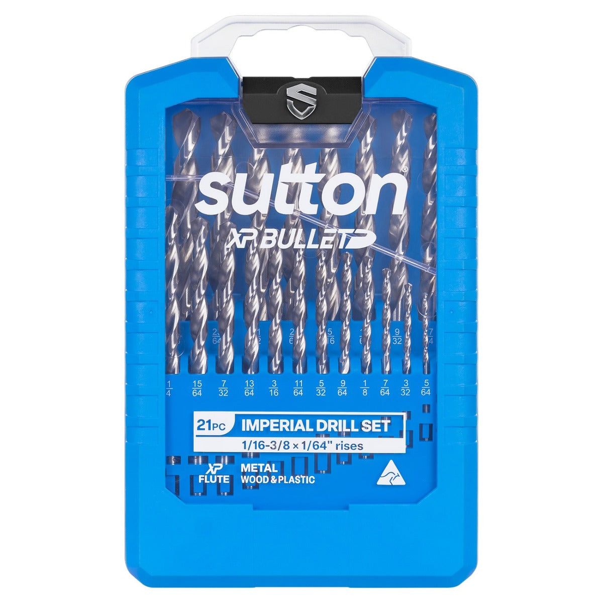Sutton XP Bullet Jobber Drill Set 1/16 - 3/8" - D220S21, 21 Pieces