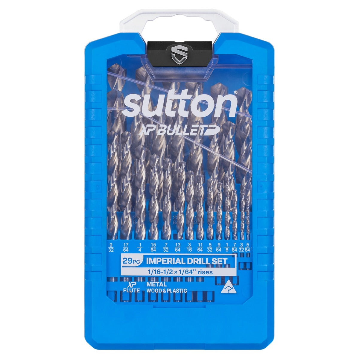 Sutton XP Bullet Jobber Drill Set 1/16 - 1/2" - D220S29, 29 Pieces