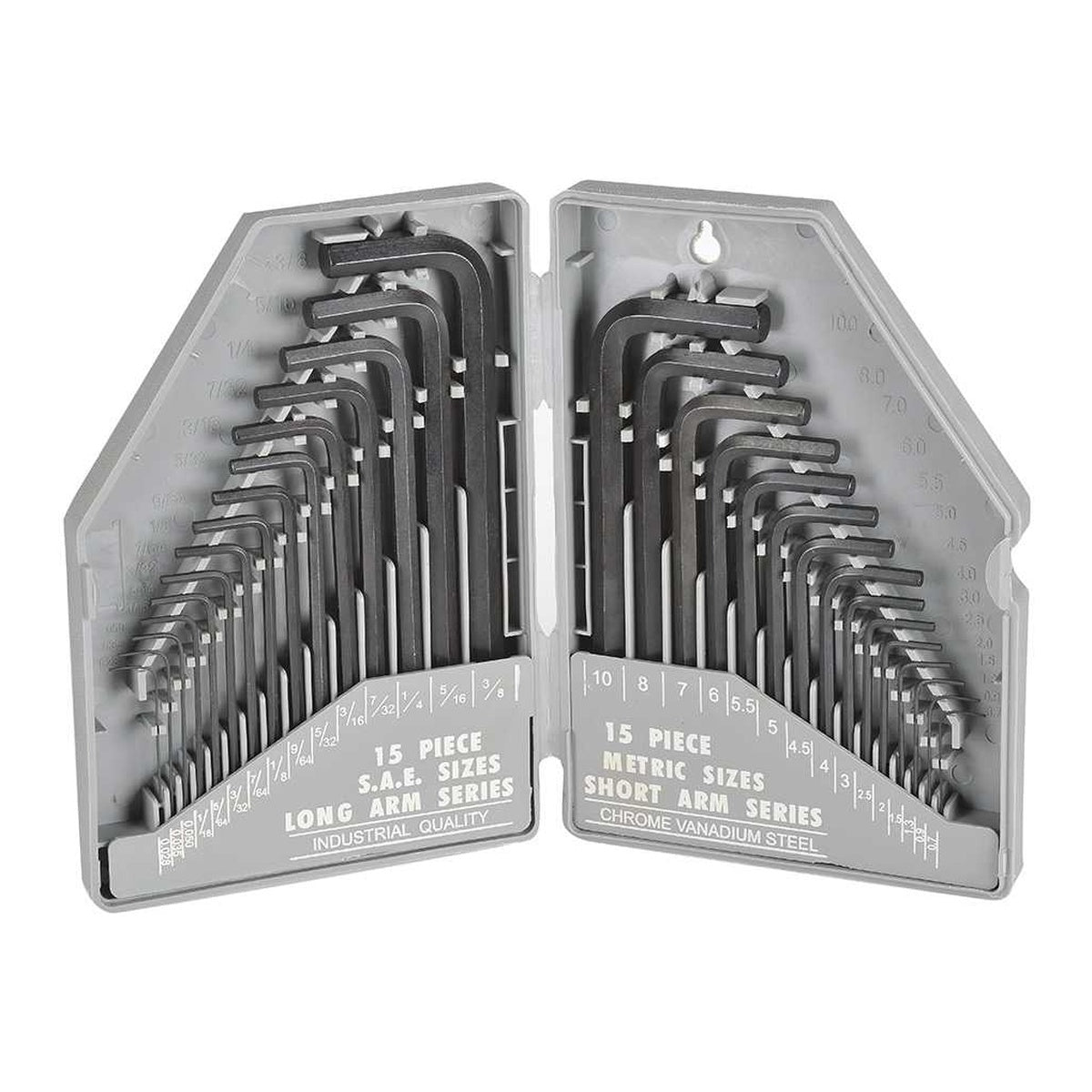 Typhoon Tools Hex Key Metric & Imperial Set, 30 Pieces