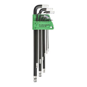 Typhoon Tools Hex Key Swing Set 1/16” - 3/8” Long Ball End Imperial, 9 Pieces